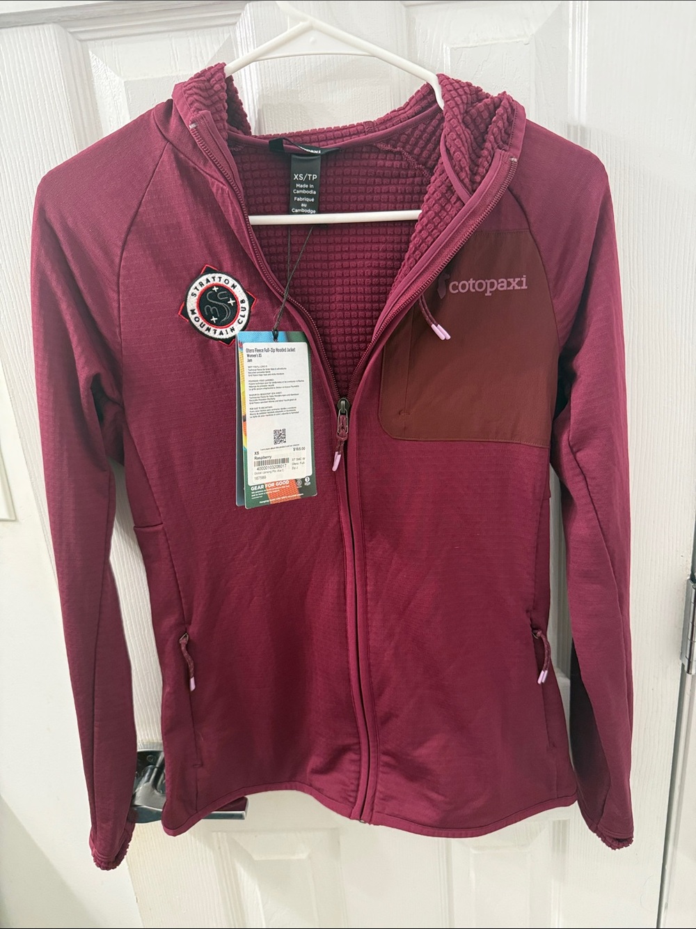 cotopaxi Women's Maroon Full-Zip Utility Jacket with Hood